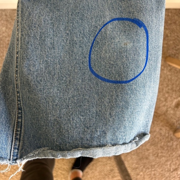 WRANGLER Classic Wide Leg Denim Overalls 70's Retro Size S - Picture 15 of 16